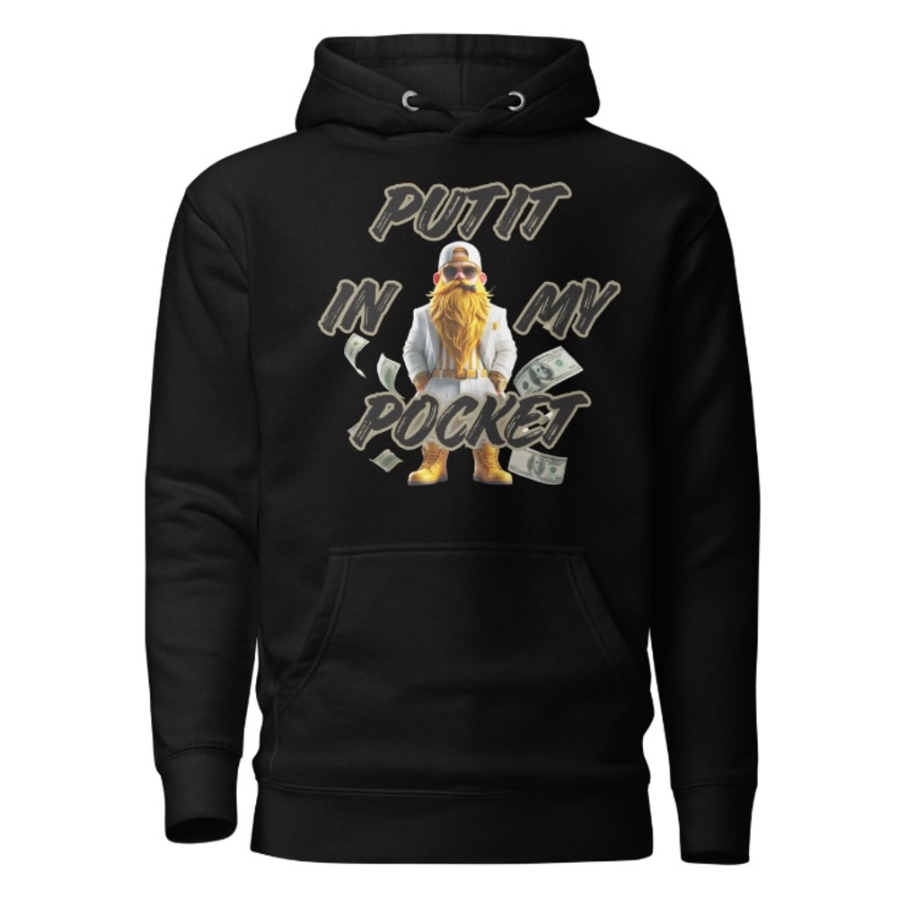 Lucky the Gnome P.I.M.P – “Put-It In My Pocket” Hoodie
